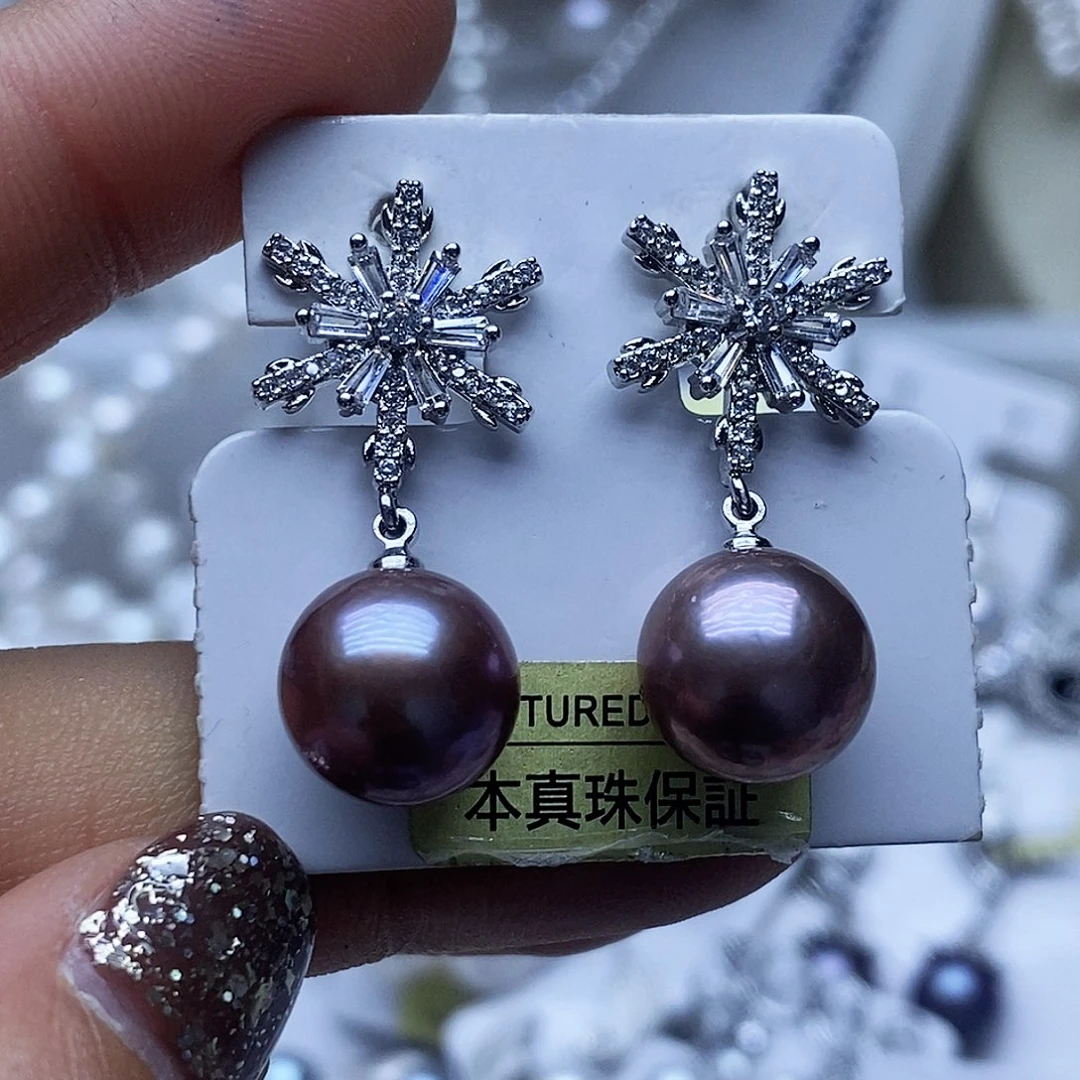 未镶嵌耳钉淡水珍珠