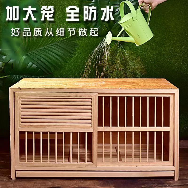 松木材质鸽子配对笼赛飞巢箱实用鸽具
