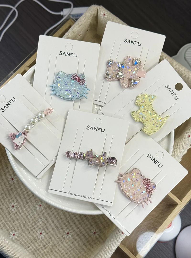 【纯边夹】重工发夹边夹定制发夹款韩系少女甜美边夹