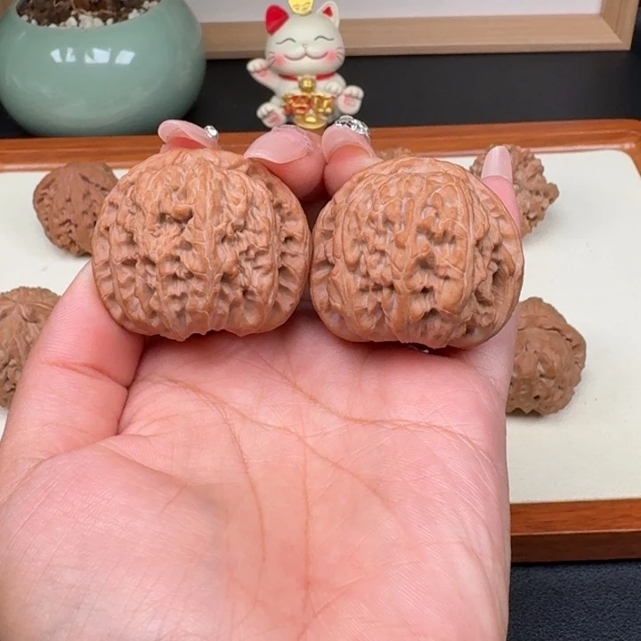 把件文玩核桃全品白狮子41