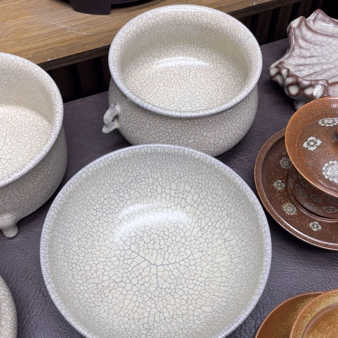 微瑕青瓷茶具杯子