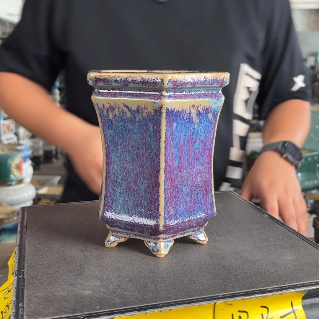 。一风堂石湾花盆 微瑕 内10*15