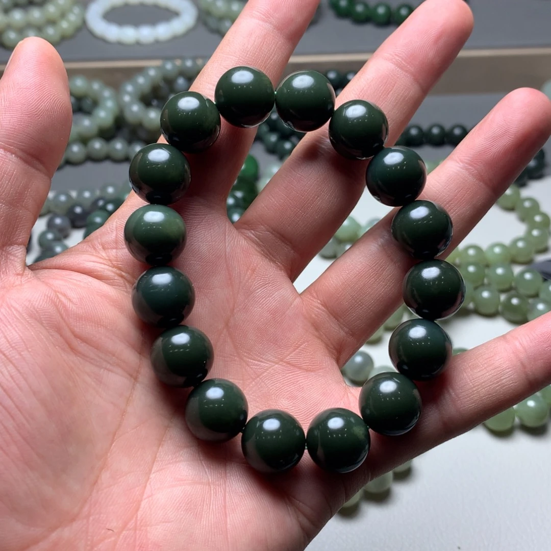 和田玉未镶嵌手链