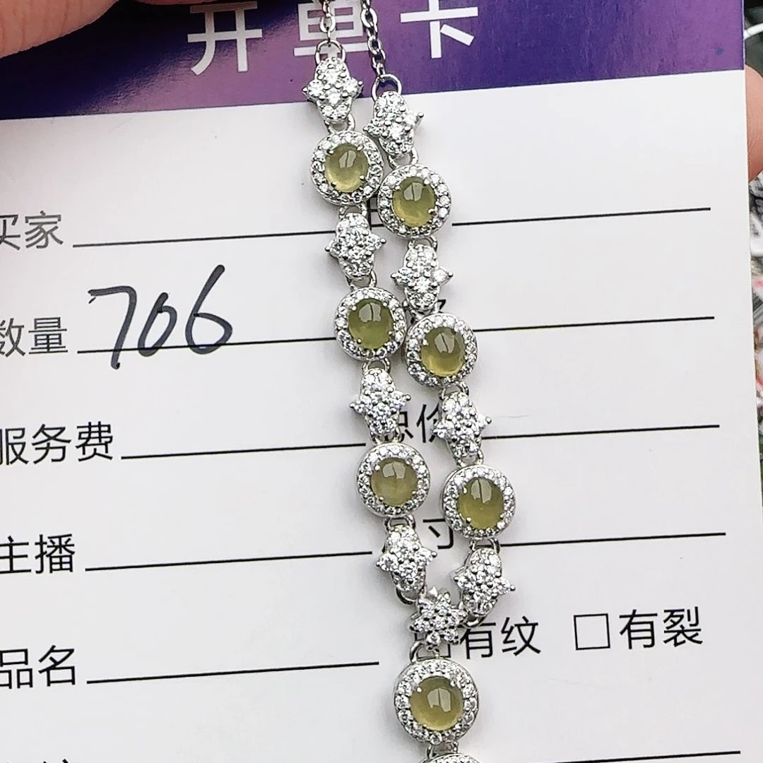 银S925镶嵌戒指翡翠戒指