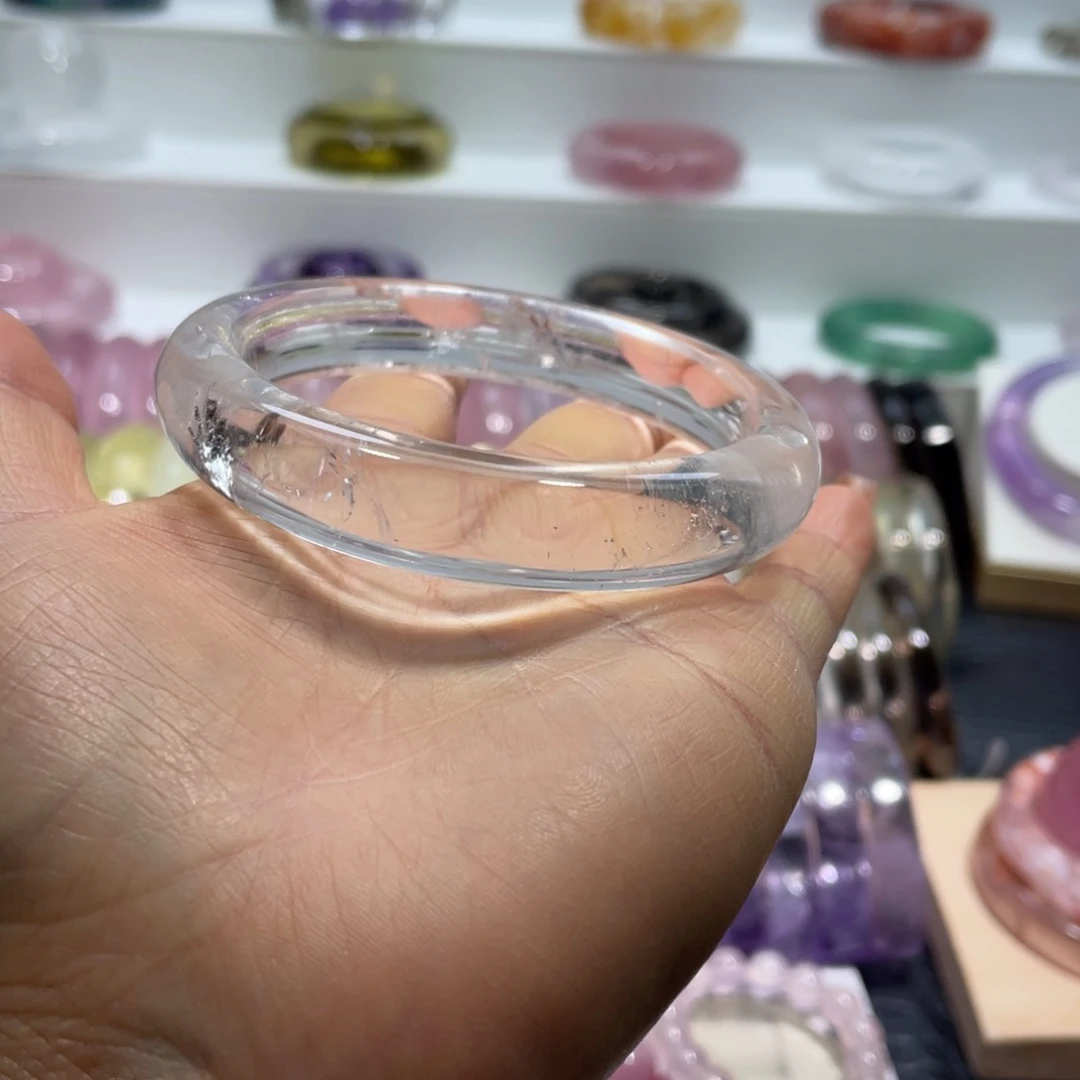水晶手镯59圈口23号未镶嵌