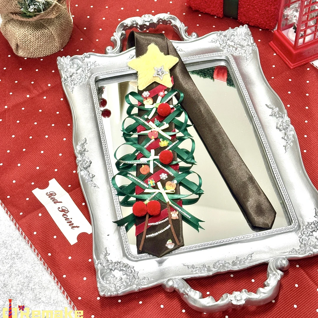 12月前发货原创Remake圣诞领带（会协商发货）