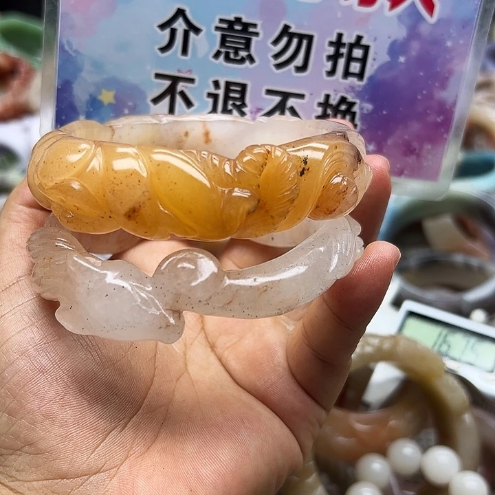 未镶嵌手镯石英岩玉用**悦