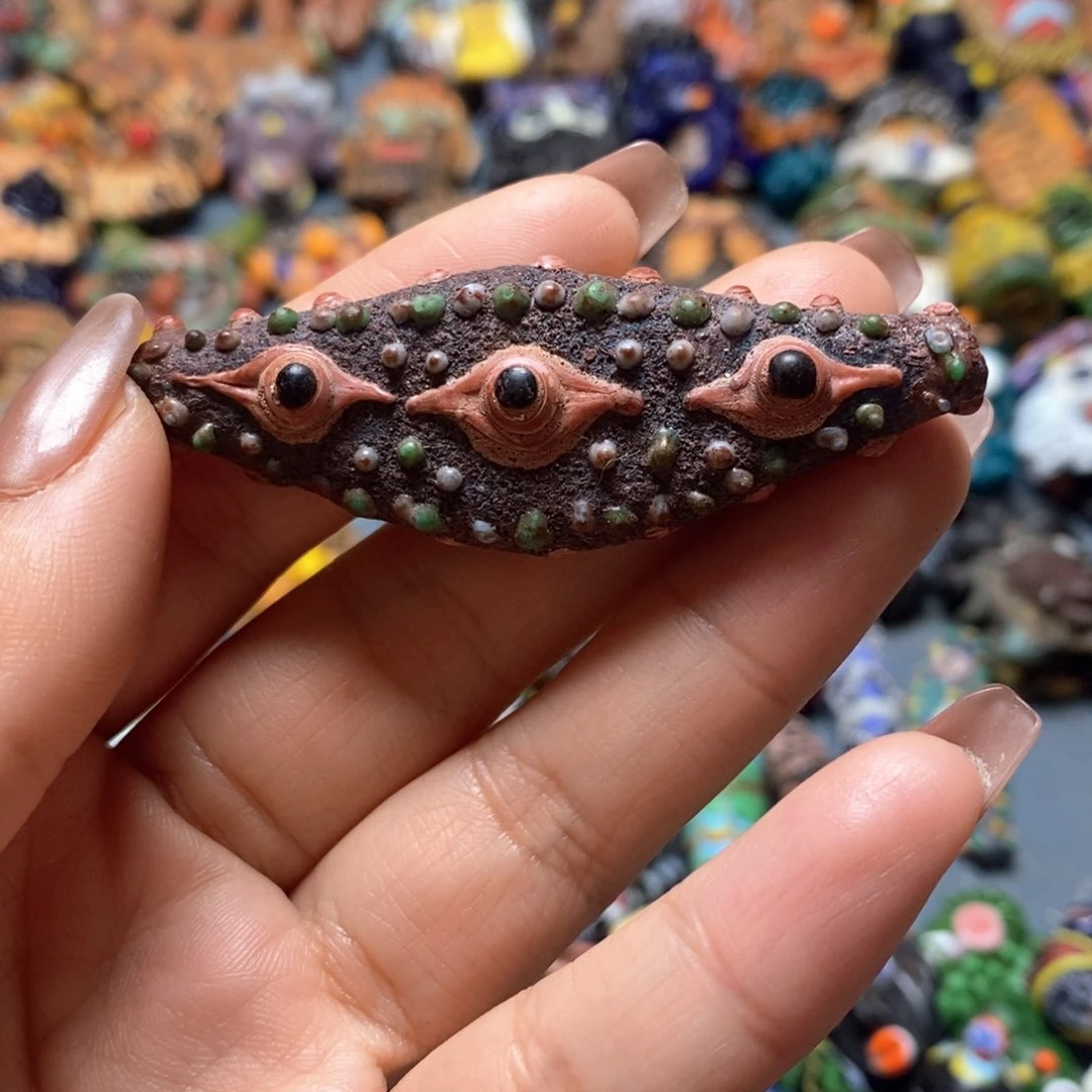 琉璃颈饰印度尼西亚塞浦路斯三眼配件