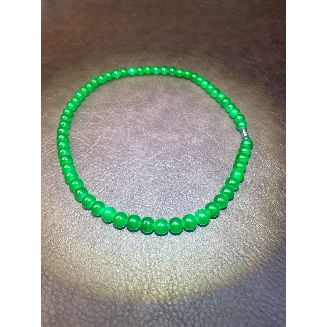 536天然绿精品项链yw536（无礼盒）