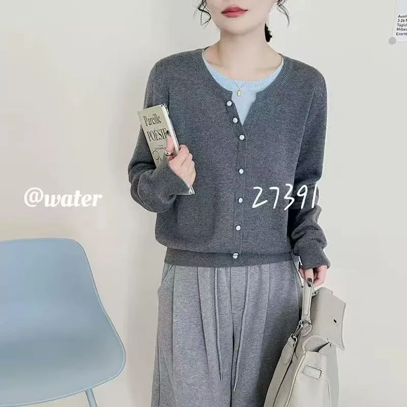 【玉姐家】假两件针织秋冬拼色减龄打底衫毛衣80-130 新选f781