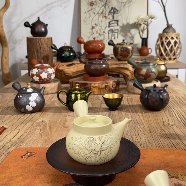 淡***雅常滑初代玉光手作茶壶