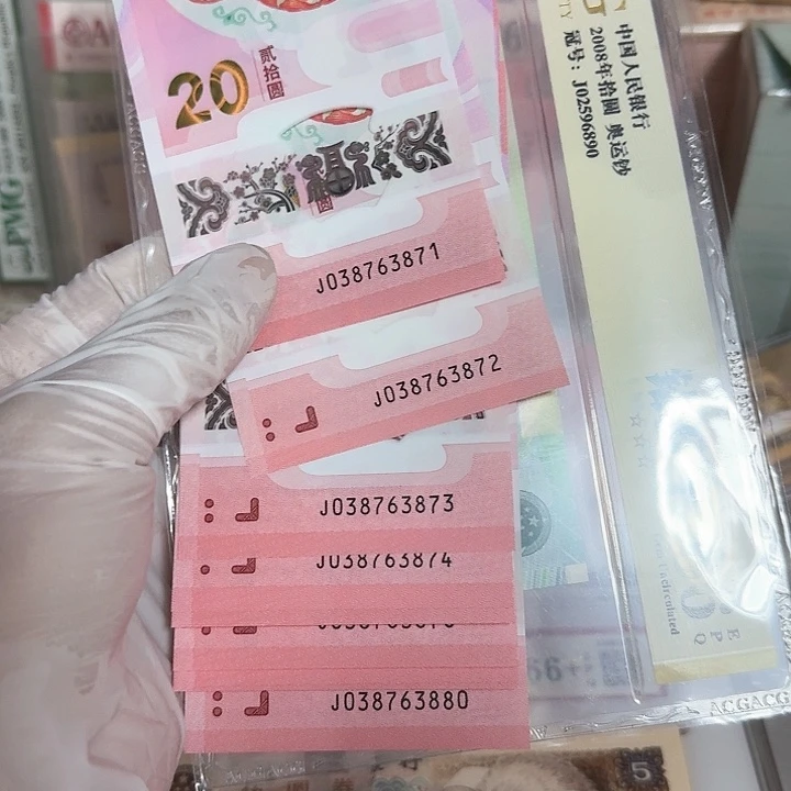 败**们蛇钞纪念钞标十循环号3871