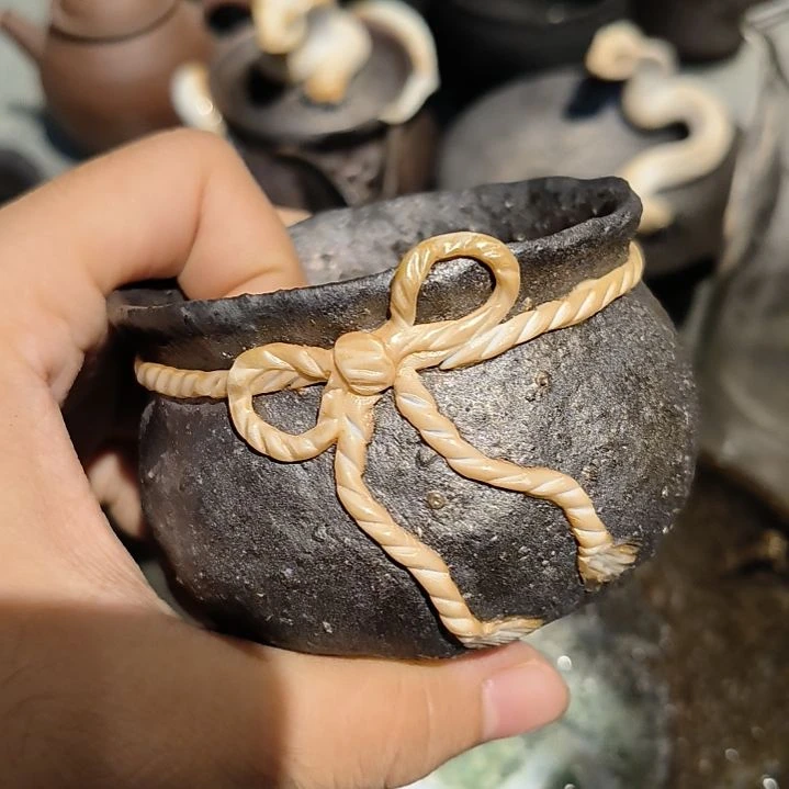望月手作柴烧客杯