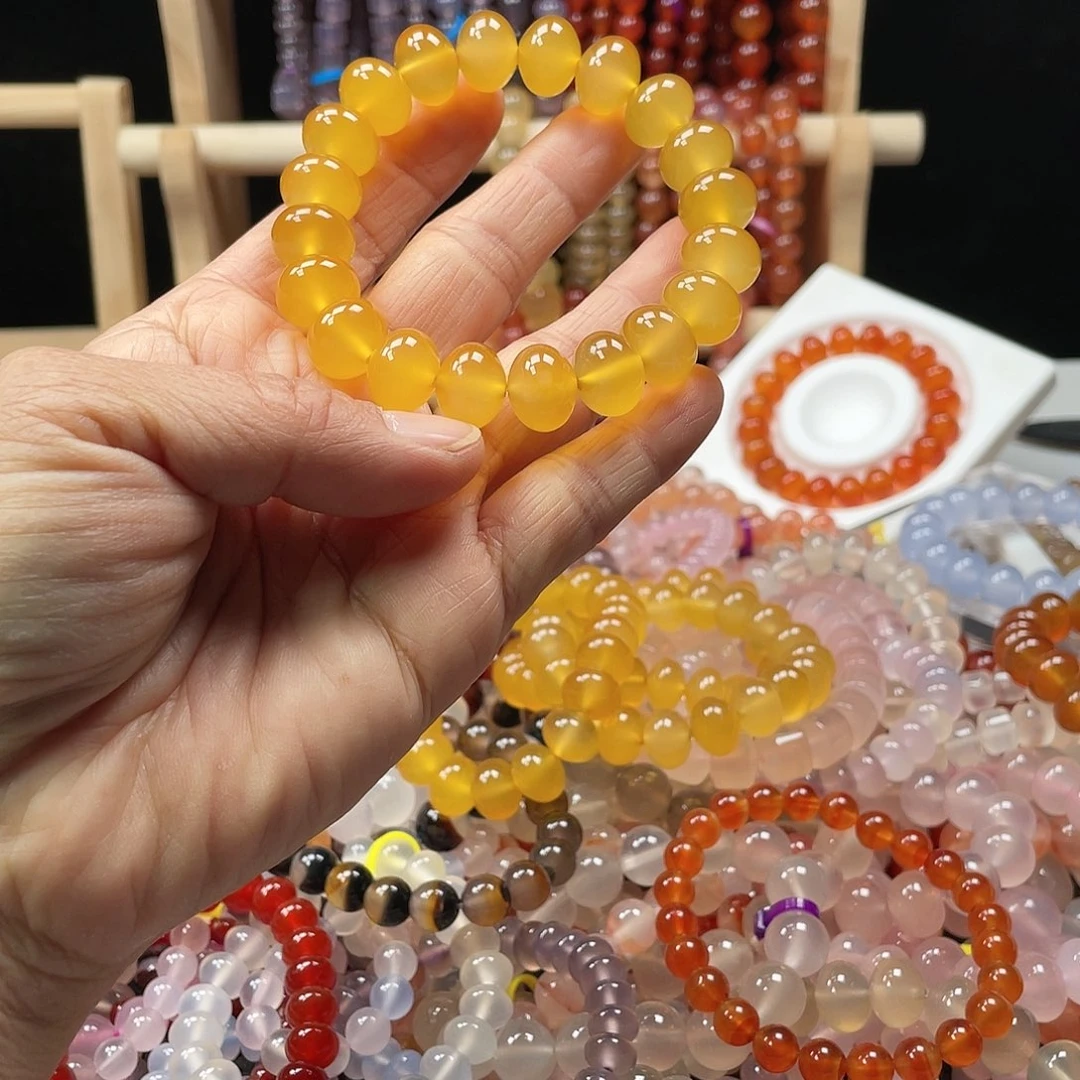 用***4玛瑙/玉髓合金手链