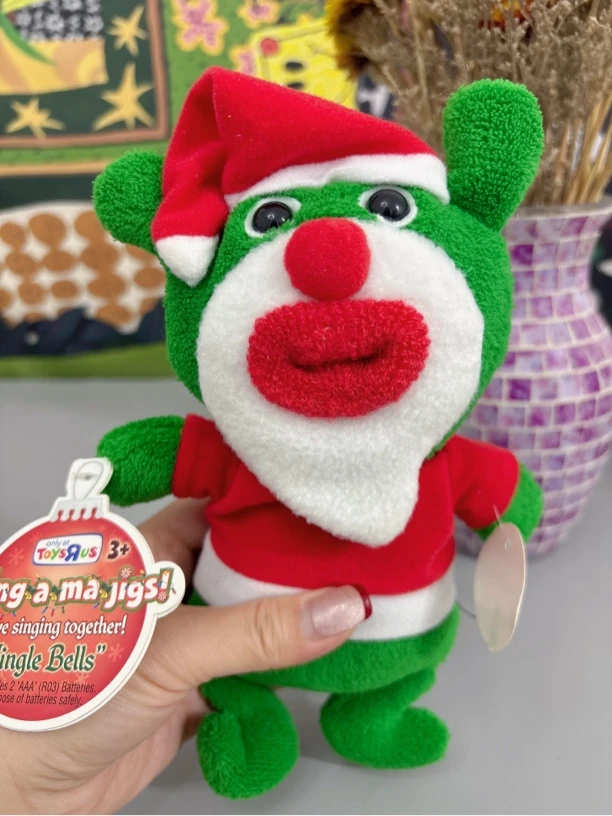 【全新带吊牌】现货sing a jigs 稀有圣诞老人香肠嘴娃娃O嘴娃娃