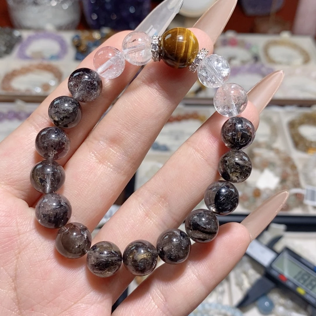 未镶嵌手链水晶黑闪灵钻