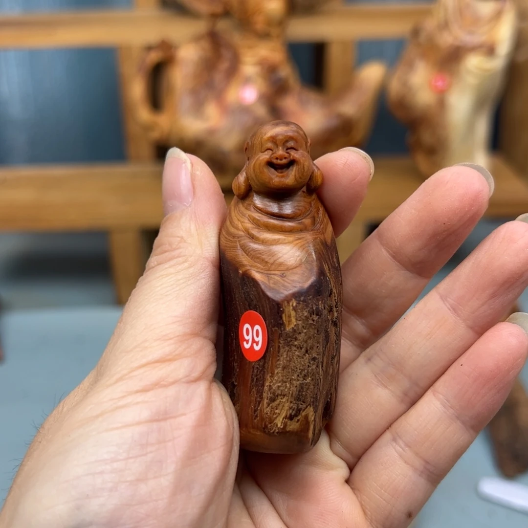 永***业木崖柏木摆件手把件