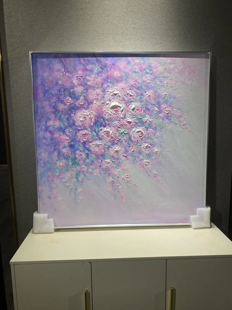 【印象花】纯手绘油画餐厅 沙发 书房简约轻奢艺术挂画系列色彩