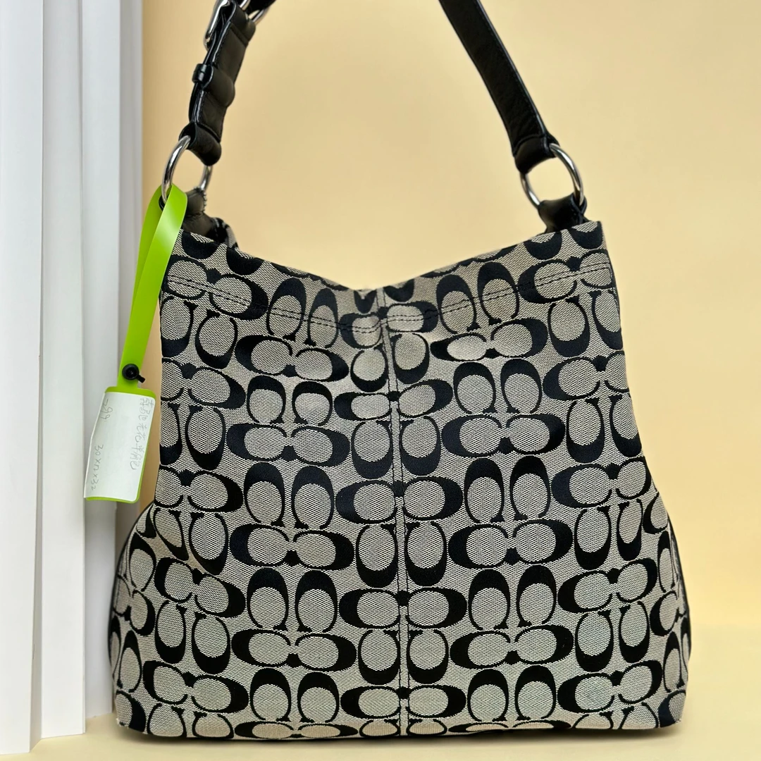 95新 COACH/蔻驰 蔻驰单肩包老花/拼色