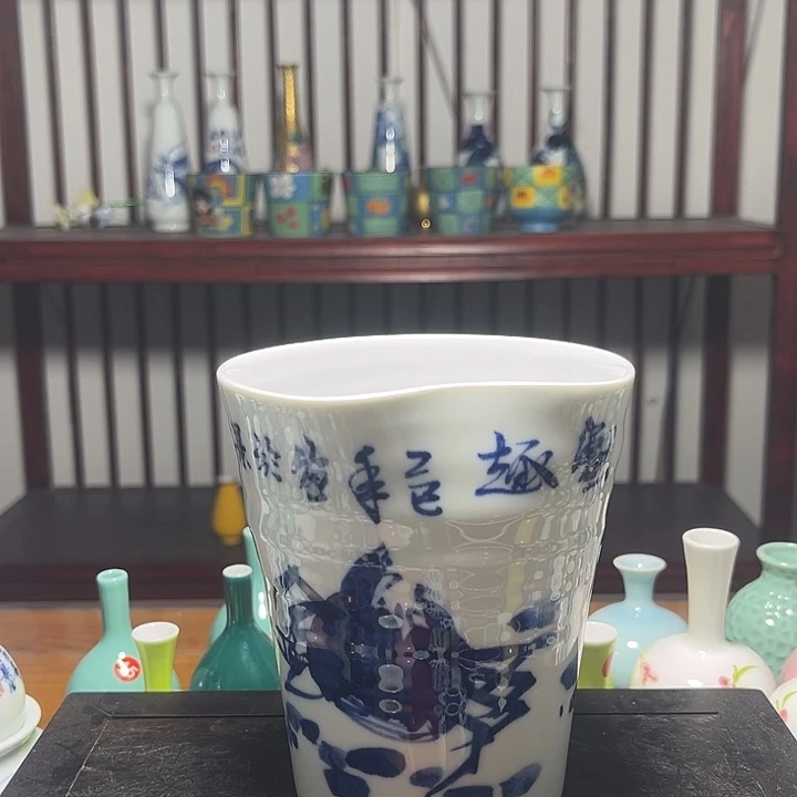 摆件陶景德镇陶瓷高12cm