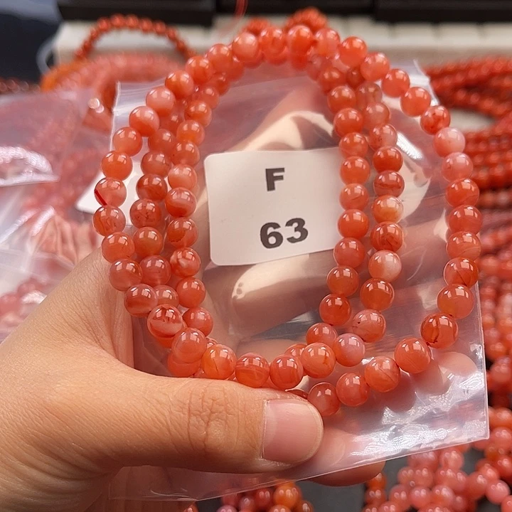 南红玛瑙未镶嵌多样性发货默认微瑕称重7mm