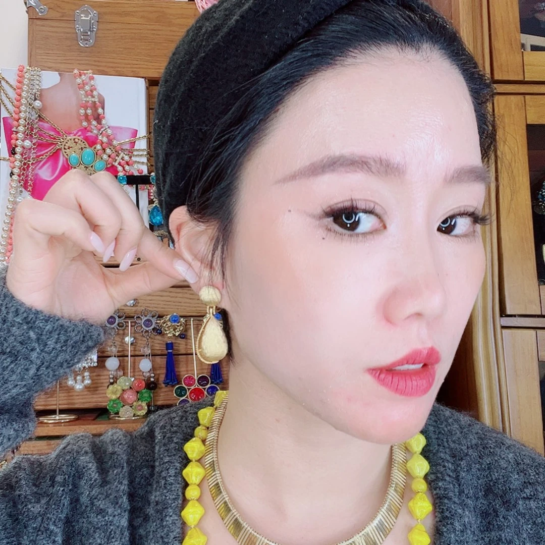 合成碳硅石铜合金中古耳夹