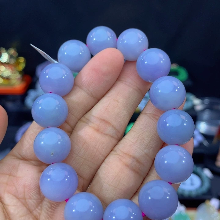 未镶嵌手链翡翠 翡翠 14+