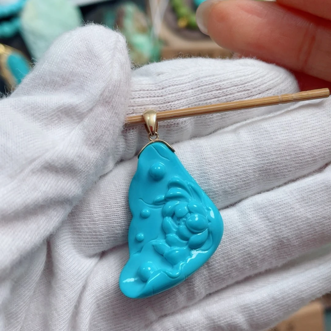 绿松石珠宝奇石未镶嵌