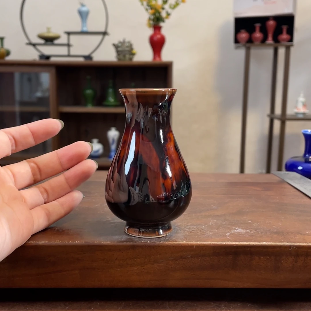 瓷片陶瓷花瓶小摆件