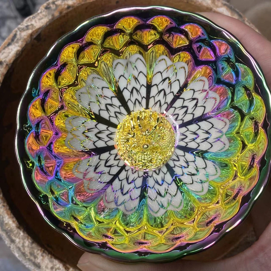 手工茶器 梦幻之羽金龙主人杯