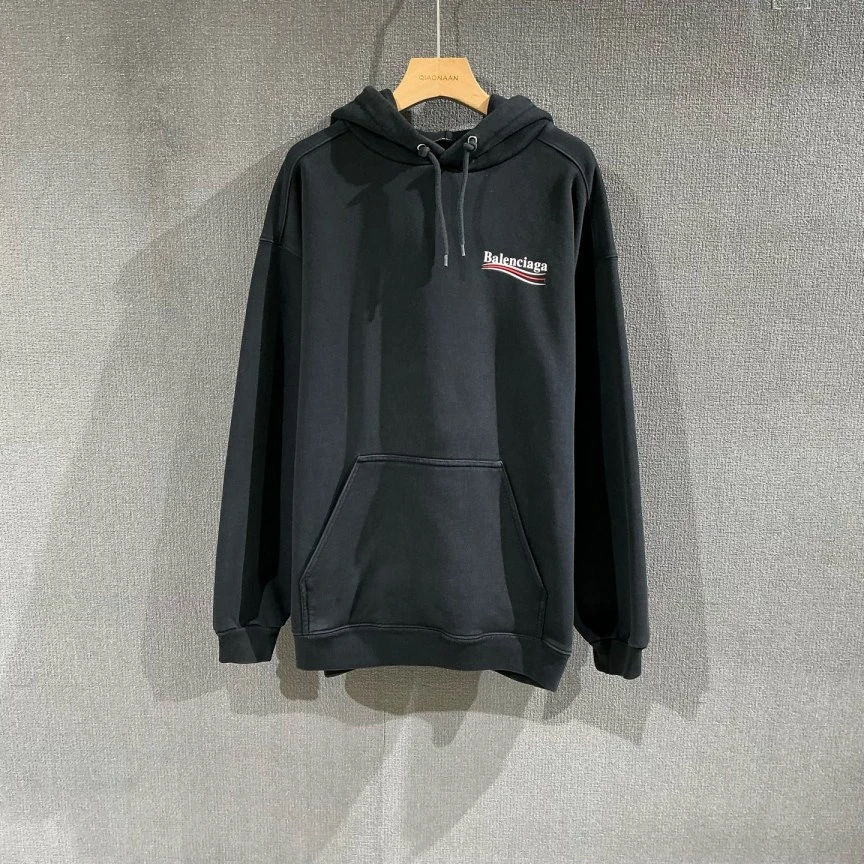 99新 Balenciaga/巴黎世家 （pm）可乐海浪帽衫卫衣 m码/4328