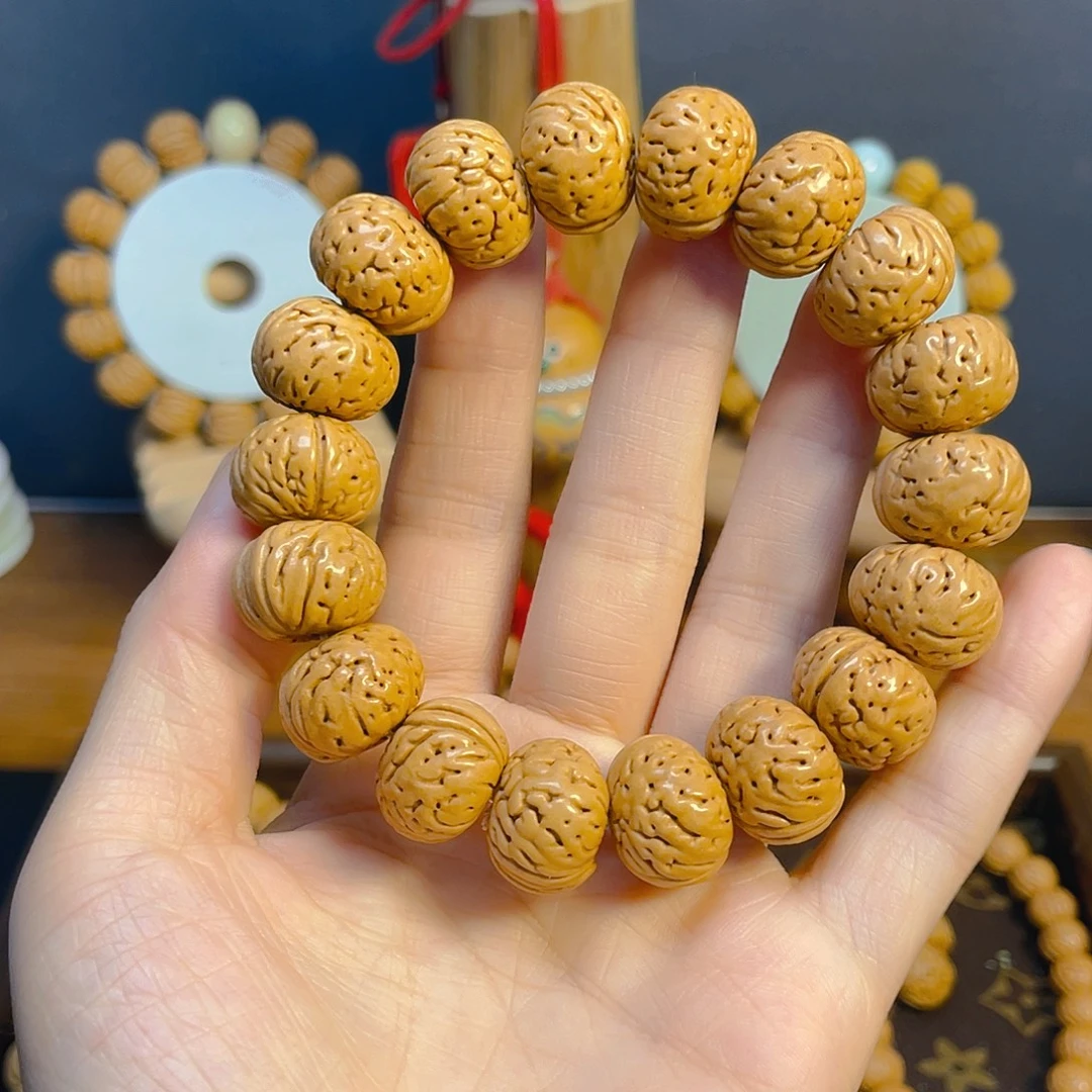 纽扣，桃核手串桃核