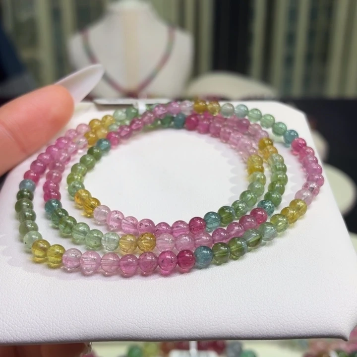 碧玺手链未镶嵌天然碧玺4.4