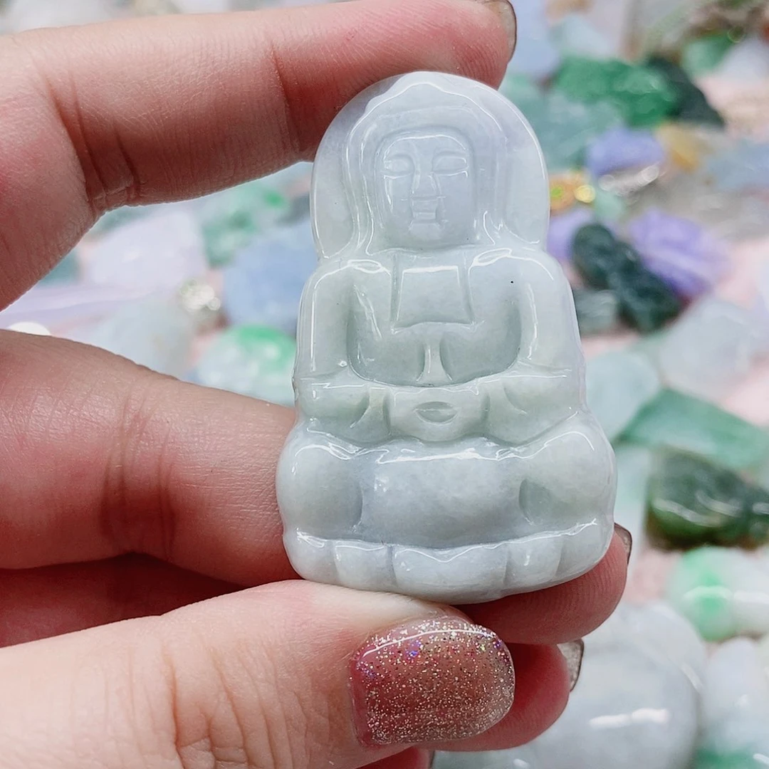 颈饰未镶嵌翡翠天然