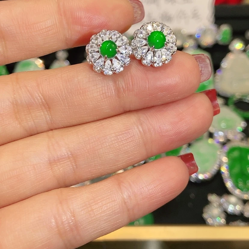 【闪购商品】未镶嵌翡翠耳饰天然翡翠