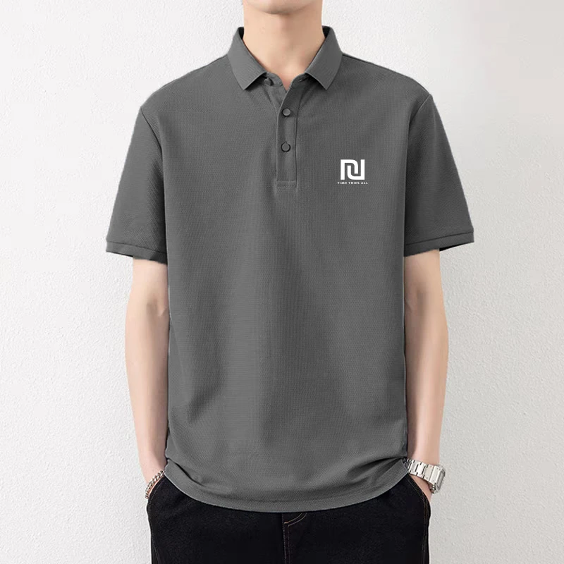 【精选】品质男装polo衫男士短袖新款t恤冰丝上衣商务透气体恤