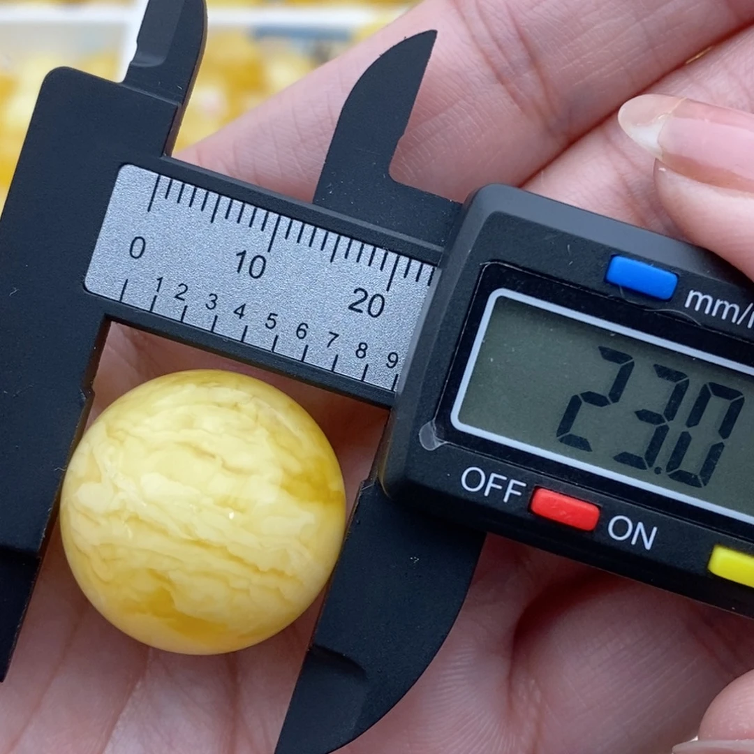 裸石蜜蜡未镶嵌微微瑕虎皮妖花珠子