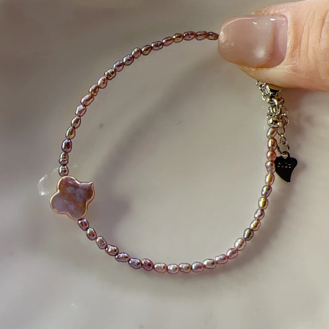 淡水珍珠手绳合金379