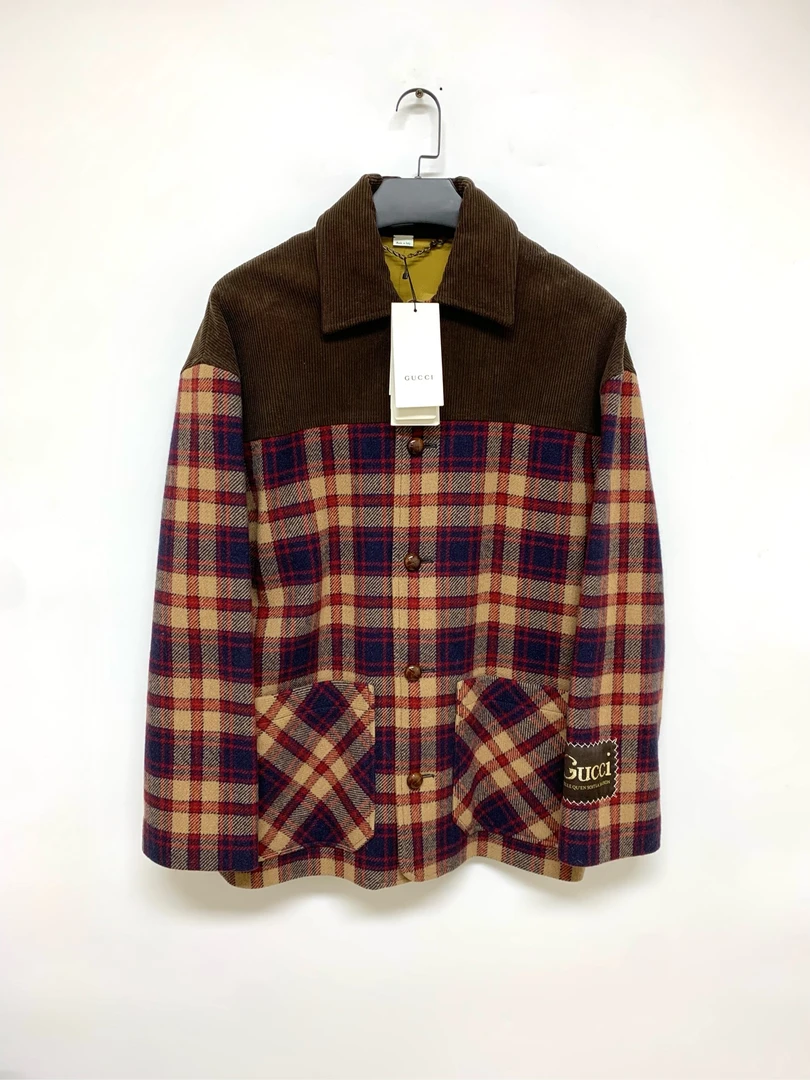 全新未使用 GUCCI/古驰 【Gucci】格纹外套/48码