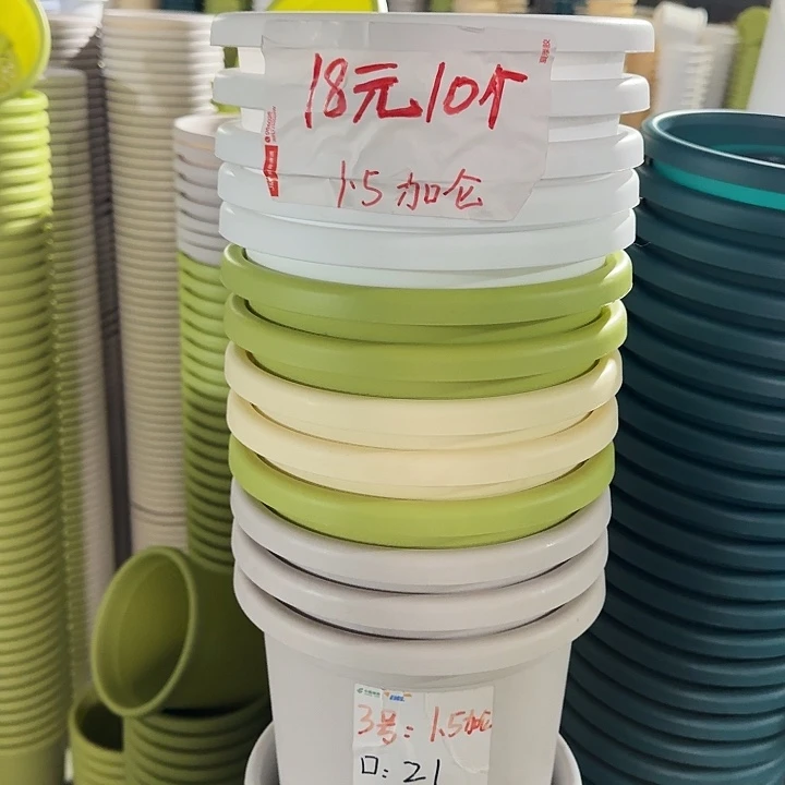 四季3#口径21白色10个无托