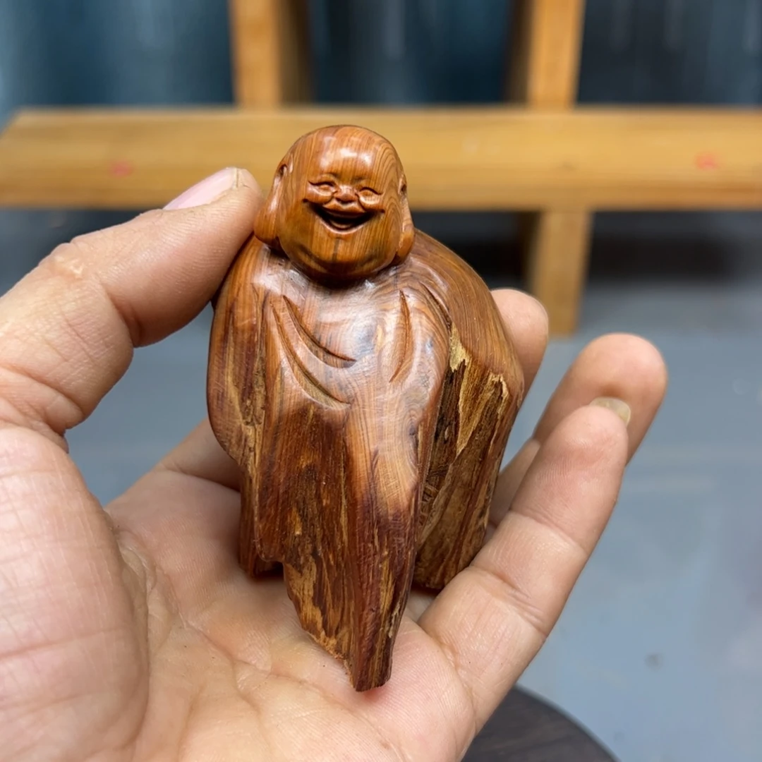 财***进木崖柏木摆件手把件