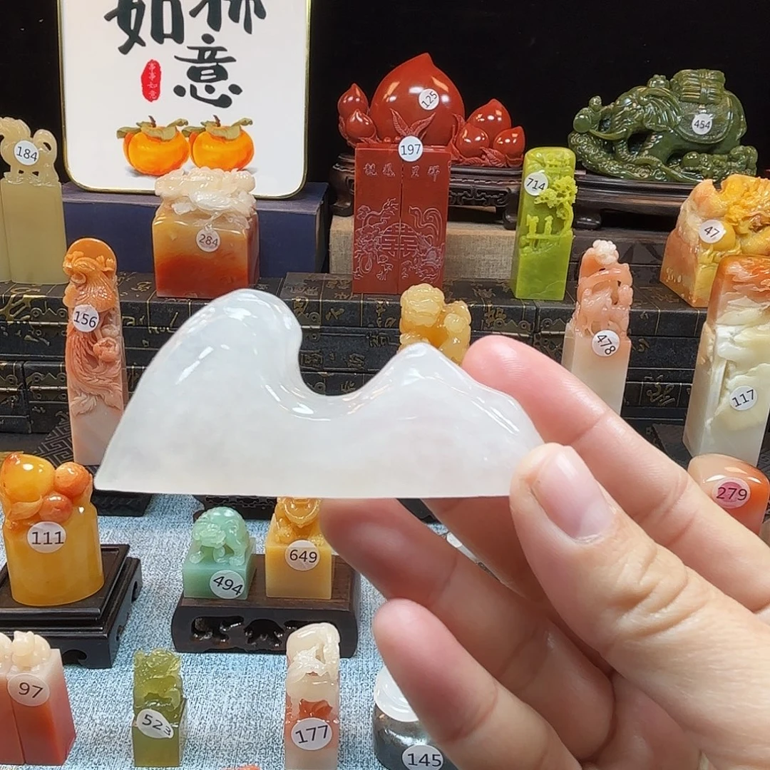 寿山石印石笔架福利8