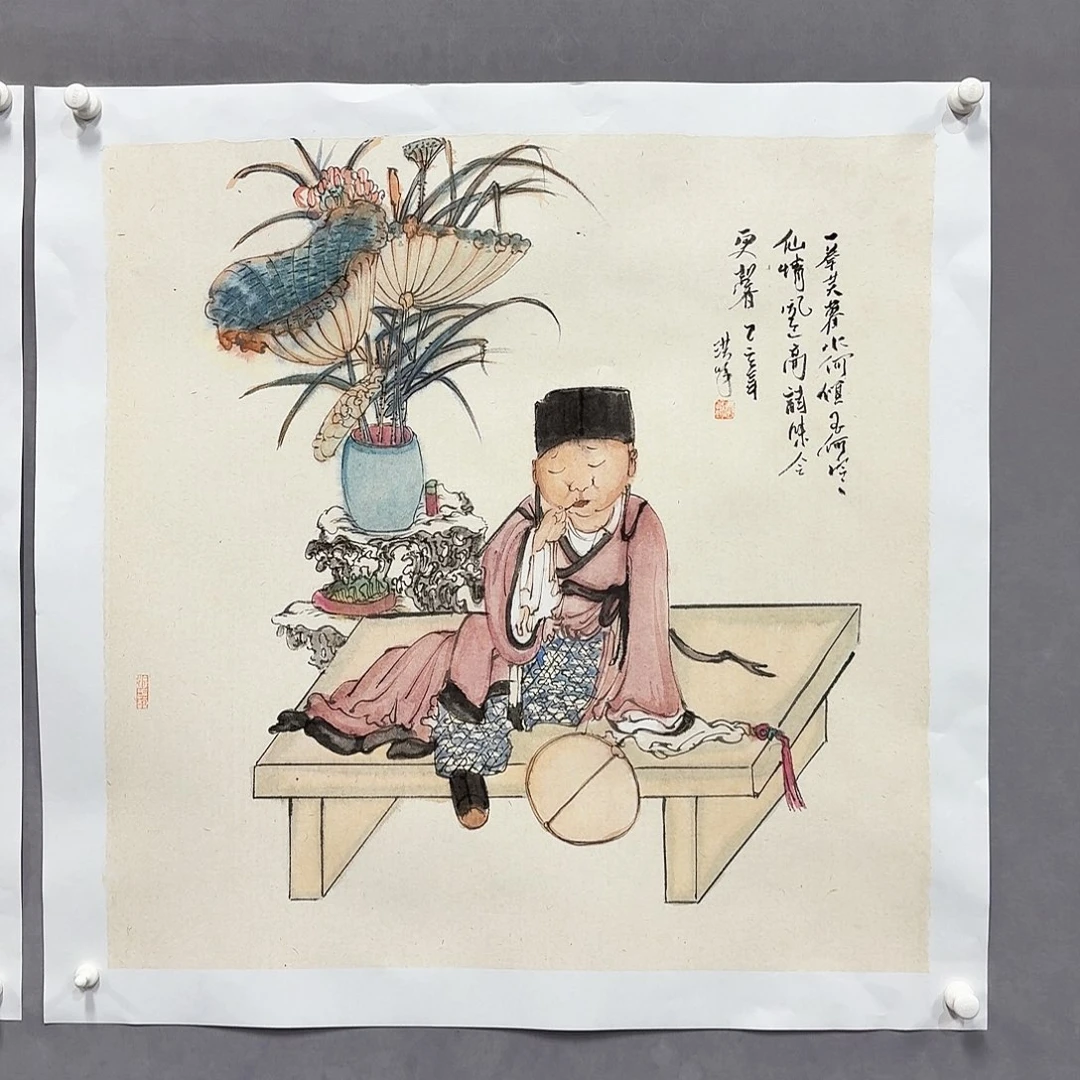 国画亲笔手绘放心去藏