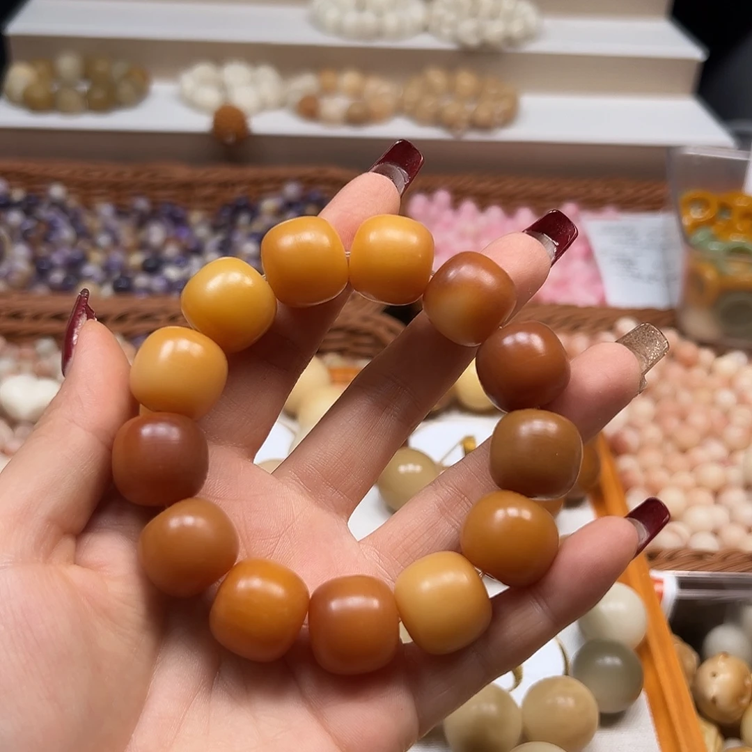 手串菩提根/象牙果微瑕18干磨桶1条