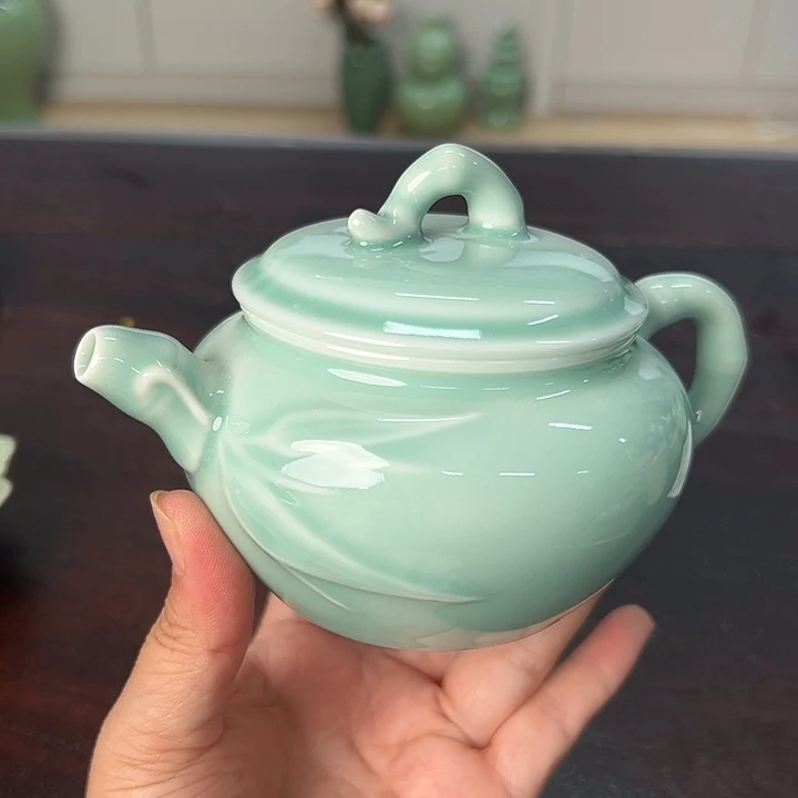 龙泉云间青瓷小米茶器