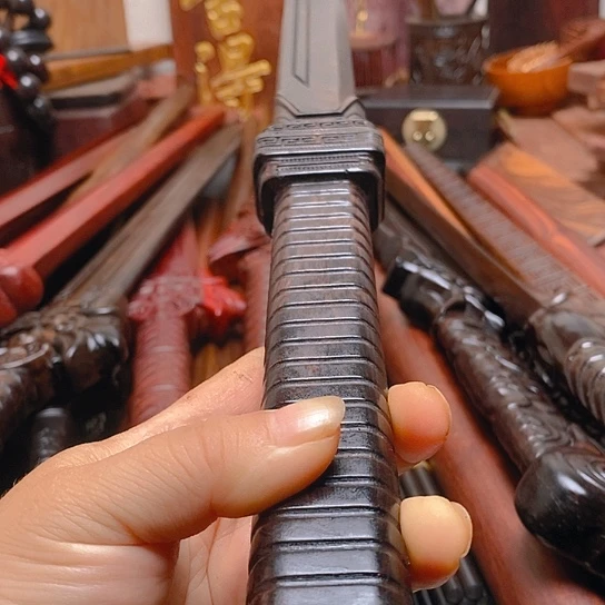 紫光檀木木一米星辰刀