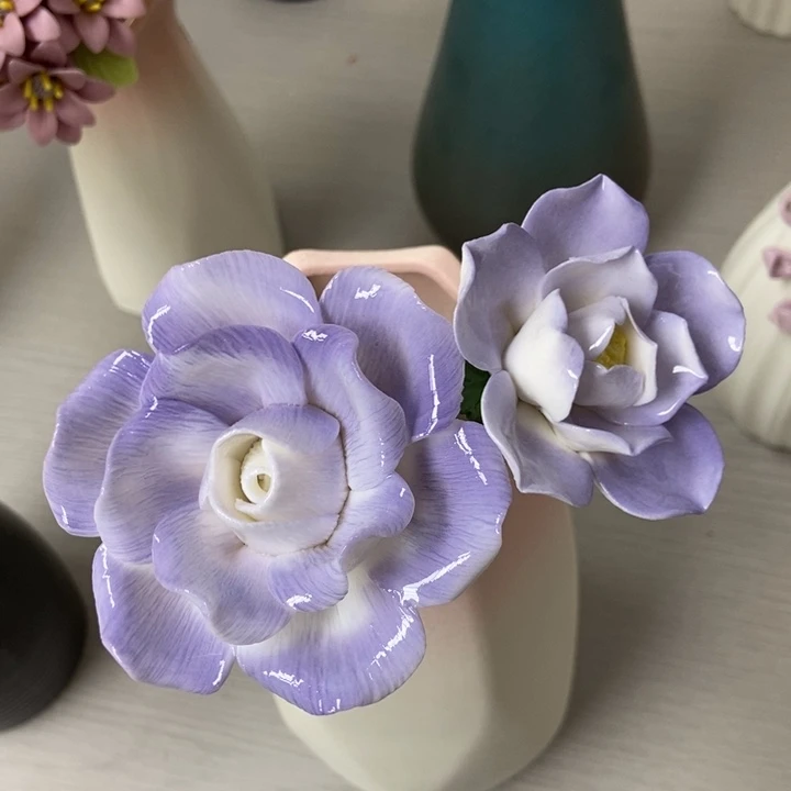 陶瓷手工制作陶瓷花