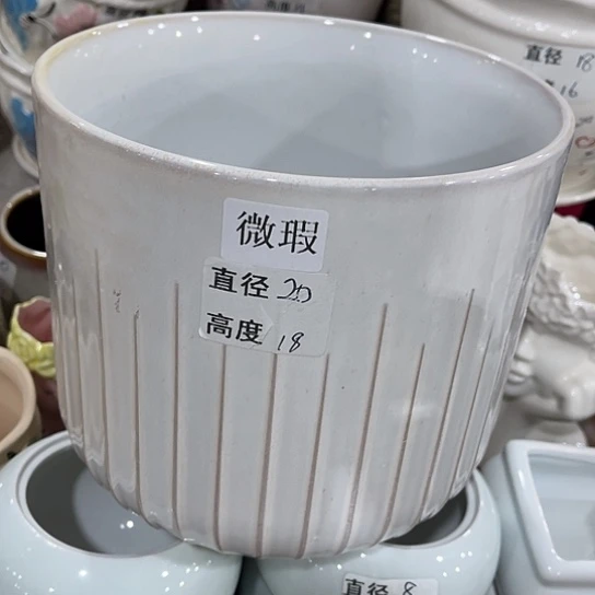 多肉绿植陶瓷花盆9.9包邮，有孔