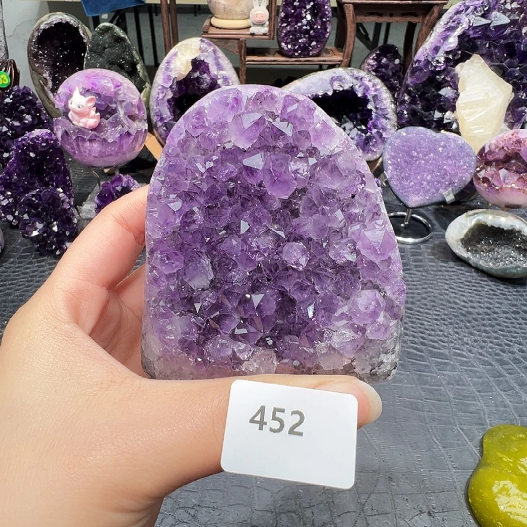 紫晶珠宝半成品未镶嵌