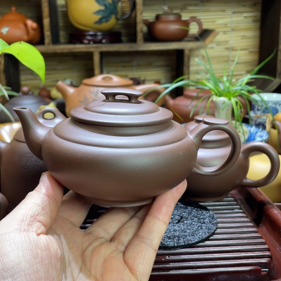 紫砂茶壶上新桥一厂陈腐老紫泥